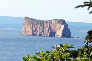 View of Perce Rock from Bonaventure Island